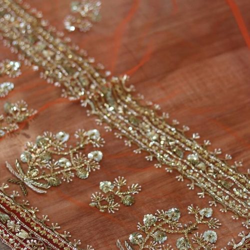 Buy Hand Embroidery Dupatta_orange Dupatta_bridal Dupatta_ceremony Dupatta Online in India - Etsy - Copy